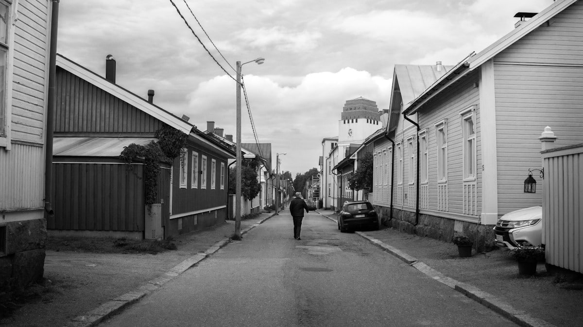 Finish streets in Jakobstad